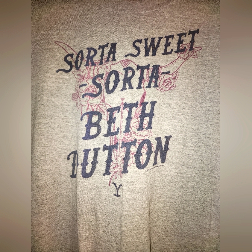 Yellowstone "Sorta Sweet Sorta Beth Dutton" Tee T SHIRT Unisex XXLT GRAY TopIn